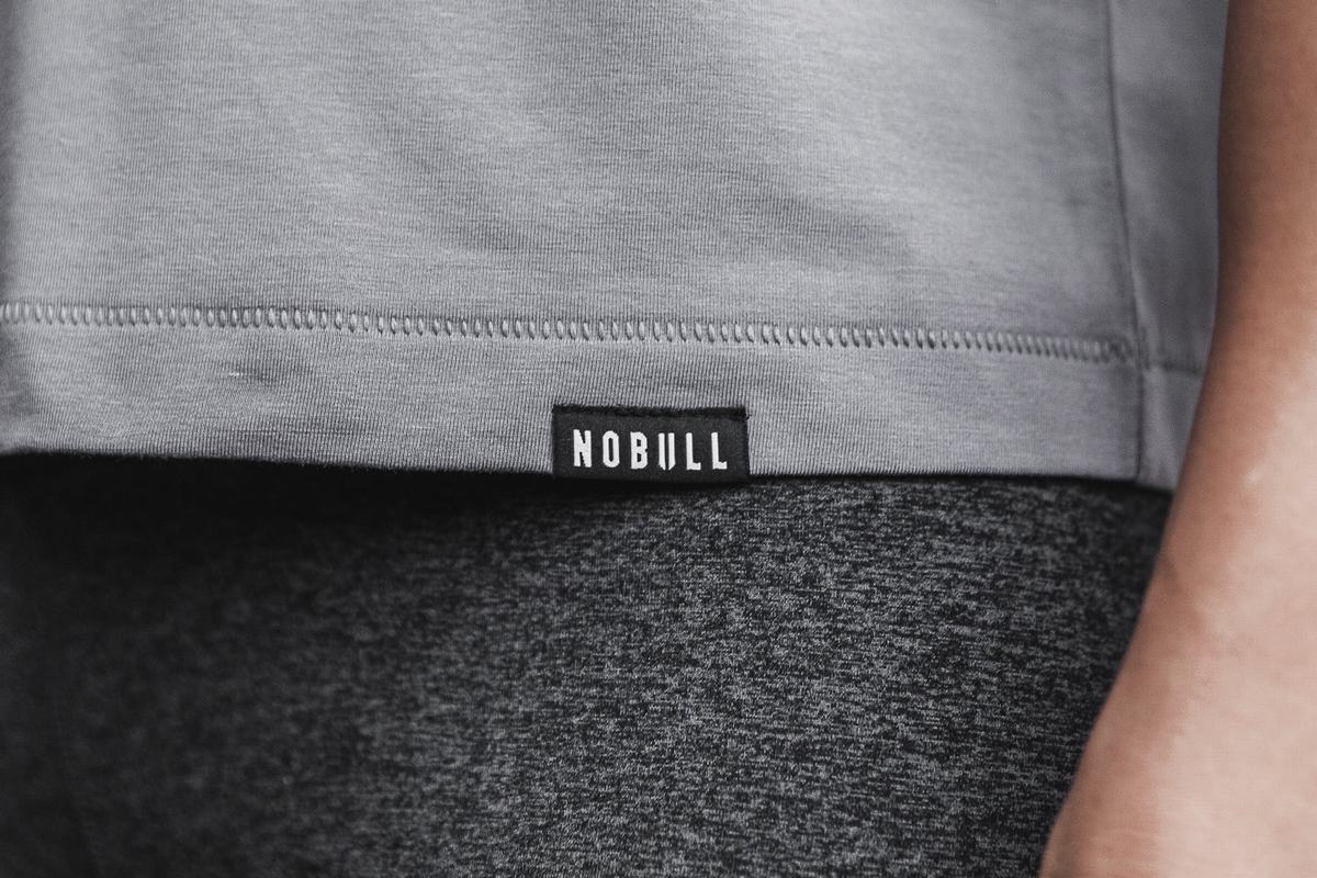 Nobull Lightweight Boxy Women's T Shirts Dark Grey | Australia (AC9283)